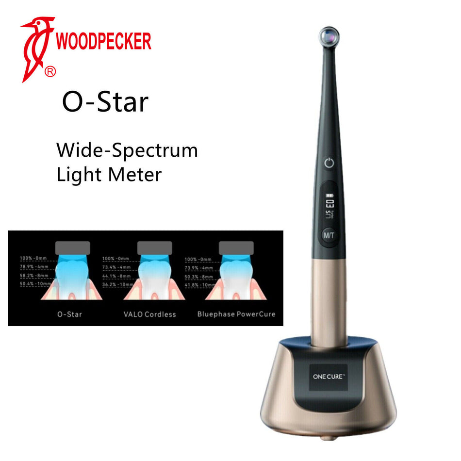 Woodpecker® 歯科用ワイドスペクトLED ル光重合照射器 齲蝕検出機能付き O-Star 3000mW/cm²
